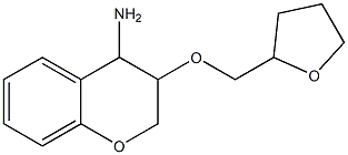 3-(oxolan-2-ylmethoxy)-3,4-dihydro-2H-1-benzopyran-4-amine Struktur