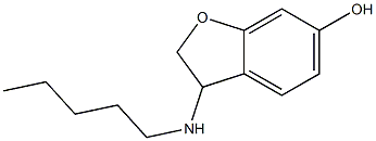 3-(pentylamino)-2,3-dihydro-1-benzofuran-6-ol Struktur