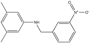 3,5-dimethyl-N-[(3-nitrophenyl)methyl]aniline Struktur