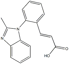 3-[2-(2-methyl-1H-1,3-benzodiazol-1-yl)phenyl]prop-2-enoic acid Struktur