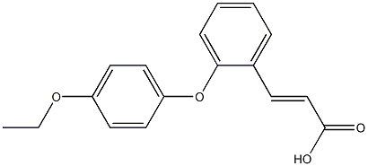 3-[2-(4-ethoxyphenoxy)phenyl]prop-2-enoic acid Struktur