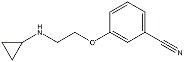 3-[2-(cyclopropylamino)ethoxy]benzonitrile Struktur