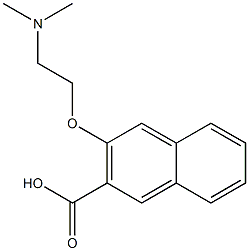 3-[2-(dimethylamino)ethoxy]naphthalene-2-carboxylic acid Struktur