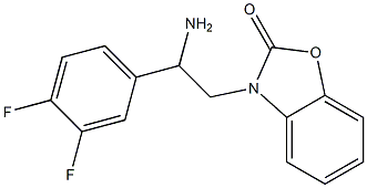 3-[2-amino-2-(3,4-difluorophenyl)ethyl]-2,3-dihydro-1,3-benzoxazol-2-one Struktur