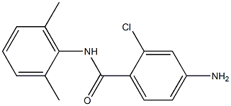 4-amino-2-chloro-N-(2,6-dimethylphenyl)benzamide Struktur