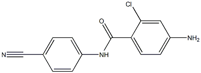 4-amino-2-chloro-N-(4-cyanophenyl)benzamide Struktur