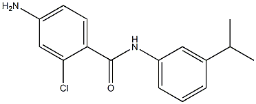 4-amino-2-chloro-N-[3-(propan-2-yl)phenyl]benzamide Struktur