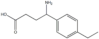 4-amino-4-(4-ethylphenyl)butanoic acid Struktur