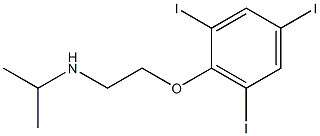 propan-2-yl[2-(2,4,6-triiodophenoxy)ethyl]amine Struktur