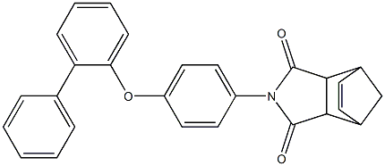 4-[4-([1,1'-biphenyl]-2-yloxy)phenyl]-4-azatricyclo[5.2.1.0~2,6~]dec-8-ene-3,5-dione Struktur