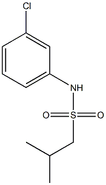 N-(3-chlorophenyl)-2-methyl-1-propanesulfonamide Struktur