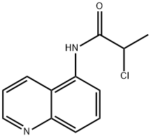 2-CHLORO-N-QUINOLIN-5-YLPROPANAMIDE Struktur