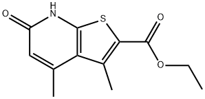 ethyl 3,4-dimethyl-6-oxo-6H,7H-thieno[2,3-b]pyridine-2-carboxylate Struktur