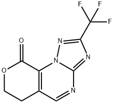 4-(trifluoromethyl)-12-oxa-2,3,5,7-tetraazatricyclo[7.4.0.0,2,6]trideca-1(9),3,5,7-tetraen-13-one Struktur