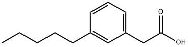 Benzeneacetic acid, 3-pentyl- Struktur