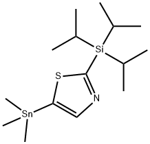 2-(Triisopropylsilyl)-5-(trimethylstannyl)thiazole|IN1543, 2-(三異丙基硅基)-5-(三甲基錫基)噻唑