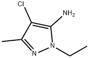 1H-Pyrazol-5-amine,  4-chloro-1-ethyl-3-methyl- Struktur