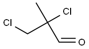 2,3-dichloro-2-methylpropionaldehyde Struktur