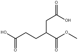 3-(methoxycarbonyl)hexanedioic acid Struktur