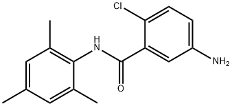 5-amino-2-chloro-N-(2,4,6-trimethylphenyl)benzamide Struktur