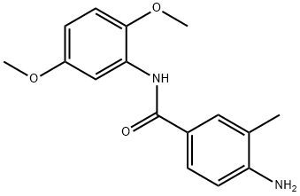 4-amino-N-(2,5-dimethoxyphenyl)-3-methylbenzamide Struktur