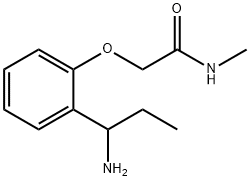 2-[2-(1-aminopropyl)phenoxy]-N-methylacetamide Struktur