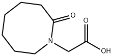 2-(2-oxoazocan-1-yl)acetic acid Struktur