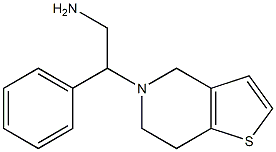 2-phenyl-2-{4H,5H,6H,7H-thieno[3,2-c]pyridin-5-yl}ethan-1-amine Struktur