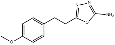 5-[2-(4-methoxyphenyl)ethyl]-1,3,4-oxadiazol-2-amine Struktur