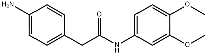 2-(4-aminophenyl)-N-(3,4-dimethoxyphenyl)acetamide Struktur