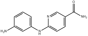 6-[(3-aminophenyl)amino]nicotinamide Struktur