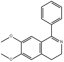 6,7-dimethoxy-1-phenyl-3,4-dihydroisoquinoline Struktur