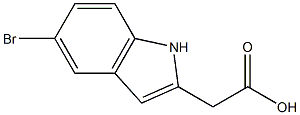 2-(5-bromo-1H-indol-2-yl)acetic acid Struktur