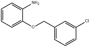 2-[(3-chlorophenyl)methoxy]aniline Struktur