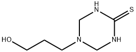 5-(3-hydroxypropyl)-1,3,5-triazinane-2-thione Struktur