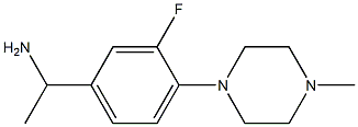 1-[3-fluoro-4-(4-methylpiperazin-1-yl)phenyl]ethan-1-amine Struktur