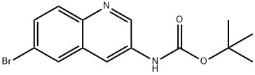 TERT-BUTYL (6-BROMOQUINOLIN-3-YL)CARBAMATE Struktur