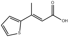 3-(thiophen-2-yl)but-2-enoic acid Struktur