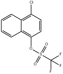 Methanesulfonic acid, 1,1,1-trifluoro-, 4-chloro-1-naphthalenyl ester Struktur