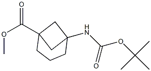 methyl 5-{[(tert-butoxy)carbonyl]amino}bicyclo[3.1.1]heptane-1-carboxylate Struktur