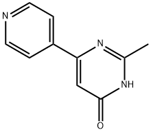 4-Hydroxy-2-methyl-6-(4-pyridyl)pyrimidine Struktur