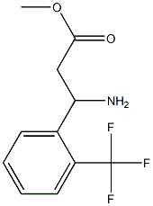 methyl 3-amino-3-[2-(trifluoromethyl)phenyl]propanoate Struktur