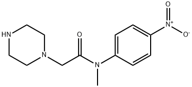 N-methyl-N-(4-nitrophenyl)-2-(piperazin-1-yl)acetamide Struktur