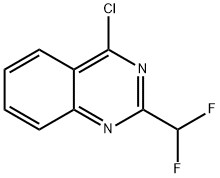 4-chloro-2-(difluoromethyl)quinazoline Struktur