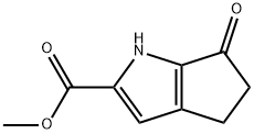 methyl 6-oxo-4,5-dihydro-1H-cyclopenta[b]pyrrole-2-carboxylate Struktur