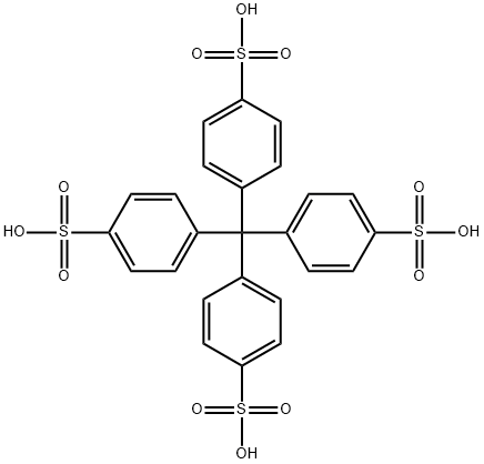 4,4',4'',4'''-methanetetrayltetrabenzenesulfonic acid Struktur