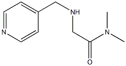 N,N-dimethyl-2-[(pyridin-4-ylmethyl)amino]acetamide Struktur