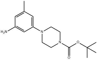 tert-butyl 4-(3-amino-5-methylphenyl)piperazine-1-carboxylate Struktur