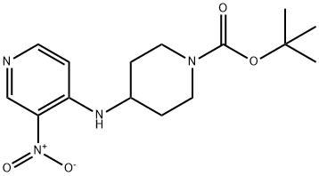 TERT-BUTYL 4-(3-NITROPYRIDIN-4-YLAMINO)PIPERIDINE-1-CARBOXYLATE Struktur