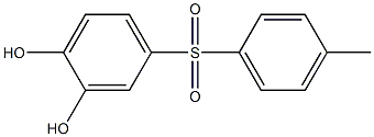 4-[(4-methylphenyl)sulfonyl]benzene-1,2-diol Struktur